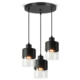 lampa-sufitowa-wiszaca-zyrandol-dual-glass-568-ez3-led-e27-black-edition