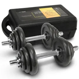 hantle-regulowane-20kg-2x10kg-zeliwne-zestaw-w-walizce-domowa-silownia