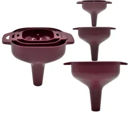 zestaw-3-lejkow-do-kuchni-lejek-plastikowy-sitko-bordo