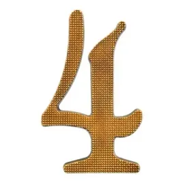 sartpol-cyfra-4-aluminiowa-20-cm-patyna