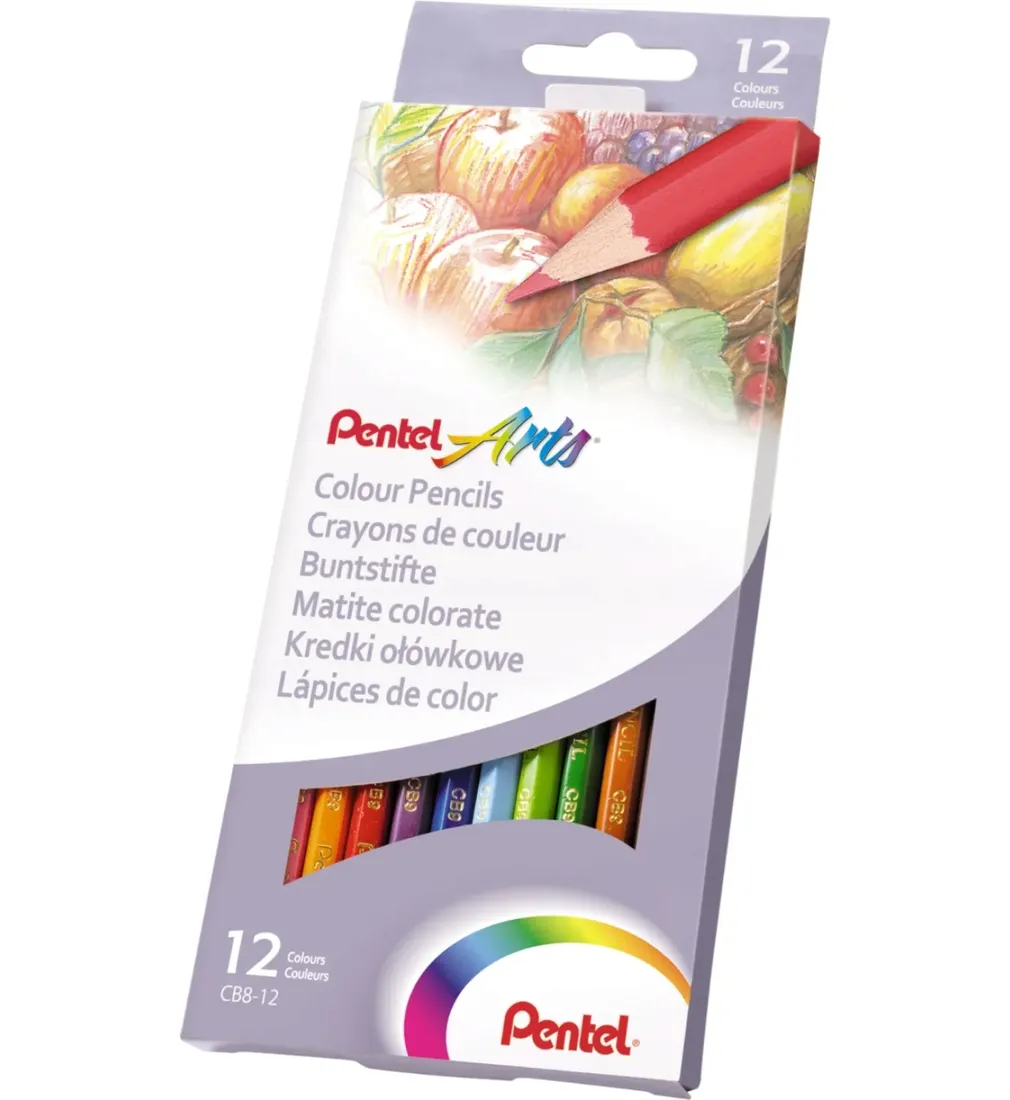 kredki-olowkowe-pentel-12-kolorow-stan-nowy