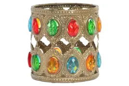 metalowy-swiecznik-vintage-zloty-kamien-marokanski