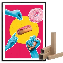 plakat-a3-297x42cm-slodkie-donut-paczek-abstrakcyjne-urocze-wiele-wzorow