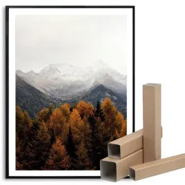 plakat-obraz-duzy-50x70-cm-dekoracyjny-jesien-w-gorach-mgla-wiele-wzorow