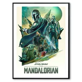 plakat-obraz-297x42cm-star-wars-mandalorian-wzory