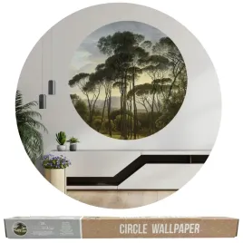 fototapeta-okragla-125cm-drzewa-safari