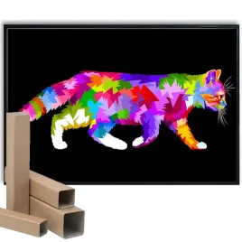 plakat-a3-297x42cm-kot-dachowy-pop-art-top-wzory