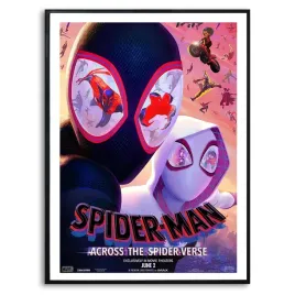 plakat-obraz-a3-spider-man-spider-verse-mix-wzory
