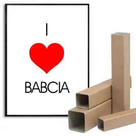 plakat-obraz-a3-love-babcia-dzien-babci-serce-wzor