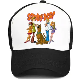 czapka-z-daszkiem-czarno-biala-postacie-scooby-doo-na-prezent-wiele-wzorow
