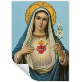 obraz-plakat-32x45cm-matka-boska-religijne-wzory