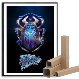 plakat-obraz-a3-297x42cm-film-blue-beetle-wzory
