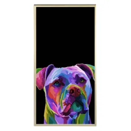 plakat-60x120cm-pop-art-pitbull-geometryczne-wzory