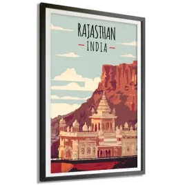 plakat-obraz-21x297cm-indie-stan-rajasthan-wzory