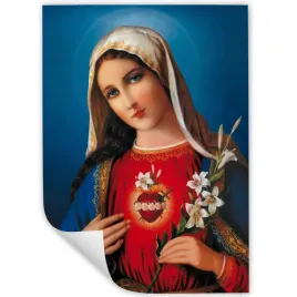 obraz-plakat-32x45cm-serce-maryi-religijne-wzory