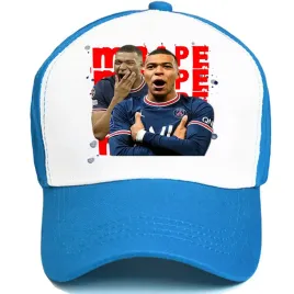 czapka-z-daszkiem-niebiesko-biala-kylian-mbappe-pilkarze-top-wiele-wzorow