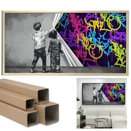 obraz-canvas-100x50cm-xxl-kolorowe-napisy-mural-wz