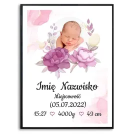 plakat-a3-duzy-metryczka-dziecko-twoje-dane-wzory