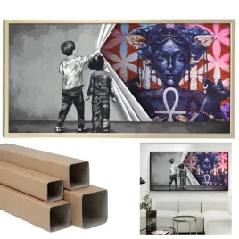 obraz-canvas-100x50cm-duze-xxl-mural-kobieta-wzory