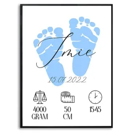 plakat-a3-297x42cm-metryczka-stopy-chlopiec-wzory