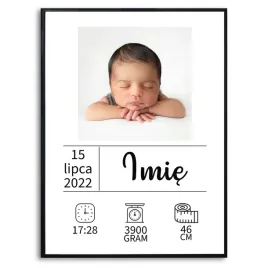 plakat-a3-xl-metryczka-dane-tabelka-zdjecie-wzory