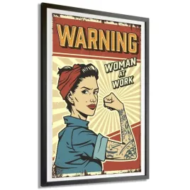 plakat-a3-297x42cm-woman-at-work-smieszne-wzory