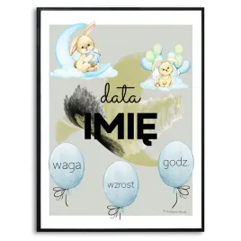 plakat-a3-297x42cm-metryczka-baloniki-imie-wzory