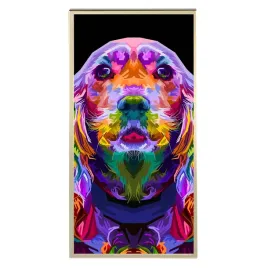 plakat-60x120cm-pop-art-spaniel-geometryczne-wzory