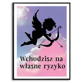 plakat-a3-obraz-wlasne-ryzyko-smieszne-rozne-wzory