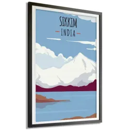 plakat-podroznika-91x61cm-indie-stan-sikkim-wzory
