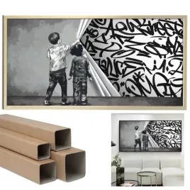 obraz-canvas-100x50-xxl-graffiti-bandw-napisy-wz