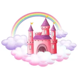 naklejka-na-sciane-kids-zamek-ksiezniczki-120x89cm