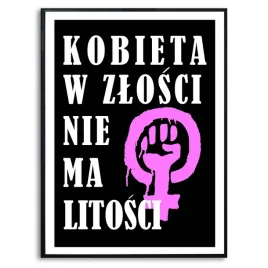 plakat-a3-kobieta-w-zlosci-smieszne-rozne-wzory