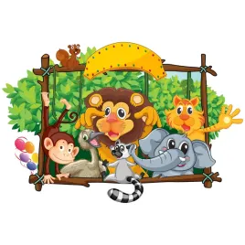 naklejka-na-sciane-dla-dzieci-zoo-safari-60x120