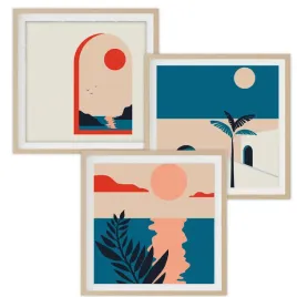 zestaw-3-plakaty-60x60cm-duze-abstract-palma-morze