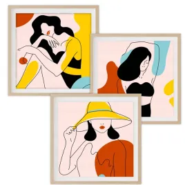 zestaw-3-plakaty-60x60cm-kobieta-woman-abstract