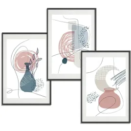 zestaw-3-plakaty-obrazy-21x297-line-art-abstract