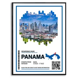 plakat-a3-297x42cm-wakacje-pamiatka-panama-wzory