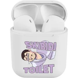 sluchawki-bezprzewodowe-biale-reverse-i12-z-roznymi-wzorami-skibidi-toilet