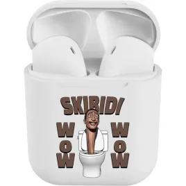 sluchawki-bezprzewodowe-biale-reverse-i12-skibidi-toilet-wow-wow-wzory