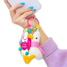 zawieszka-brelok-zawieszka-do-etui-telefonu-kluczy-koralik-kaczuszka-rozowa