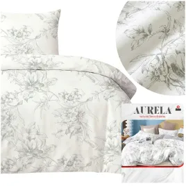 posciel-satyna-bawelniana-140x200-2-cz-poszewka-70x80-aurela-kwiaty-liscie