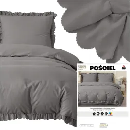 posciel-220x200-3cz-jednolita-z-falbanka-luxury-jowita-komplet-grafitowa