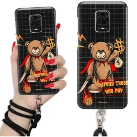 etui-quick-sznurek-do-xiaomi-redmi-note-9-pro-max-smycz-czarna-misie-wzory