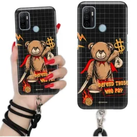 etui-quick-sznurek-do-oppo-a53s-smycz-czarna-misie-pluszowe-wiele-wzorow