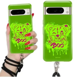 etui-quick-sznurek-do-google-pixel-8-pro-smycz-czarna-misie-teddy-mix-wzory
