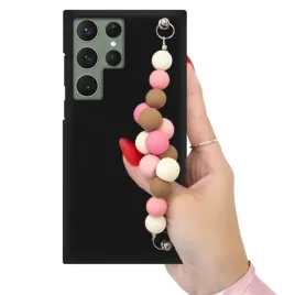 etui-matowe-czarne-do-samsung-s23-ultra-case-zawieszka-uchwytem-koraliki