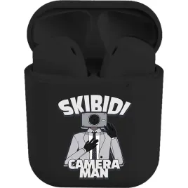 sluchawki-bezprzewodowe-czarne-reverse-i12-camera-man-wzory-skibidi-toilet