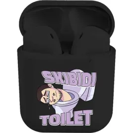 sluchawki-bezprzewodowe-czarne-reverse-i12-z-roznymi-wzorami-skibidi-toilet