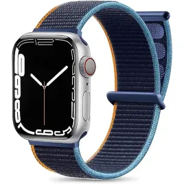 pasek-zamienny-do-apple-watch-38-40-41mm-na-rzep-granatowo-brzoskwiniowy